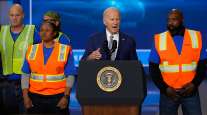 Joe Biden speaking in Las Vegas