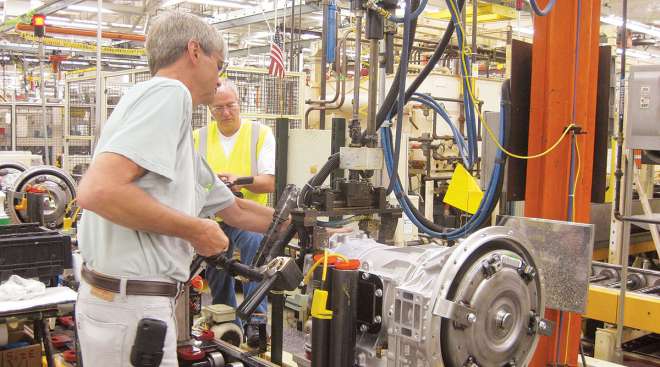 Allison worker at Indianapolis plant