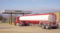 Truck fueling at a truck stop
