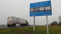 Truck on New York Thruway