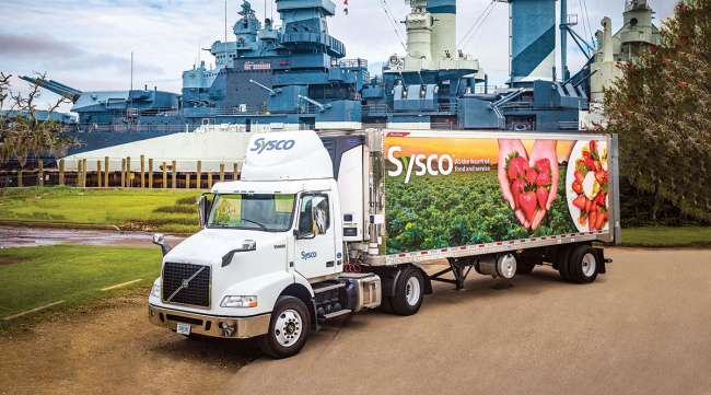 A Sysco Corp. truck A Sysco Corp. truck