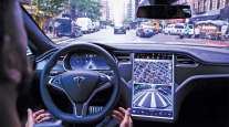 Tesla using Autopilot