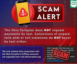 Ohio text scam graphic